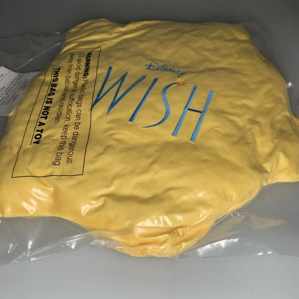 Disney Wish Yellow Star 12” Plush Pillow NWT